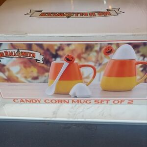 🆕️ Set of 2 Candy Corn Mugs